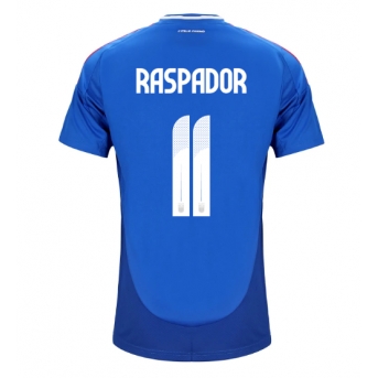 Italia Giacomo Raspadori #11 Maglia Gara Casa Repliche Europei 2024